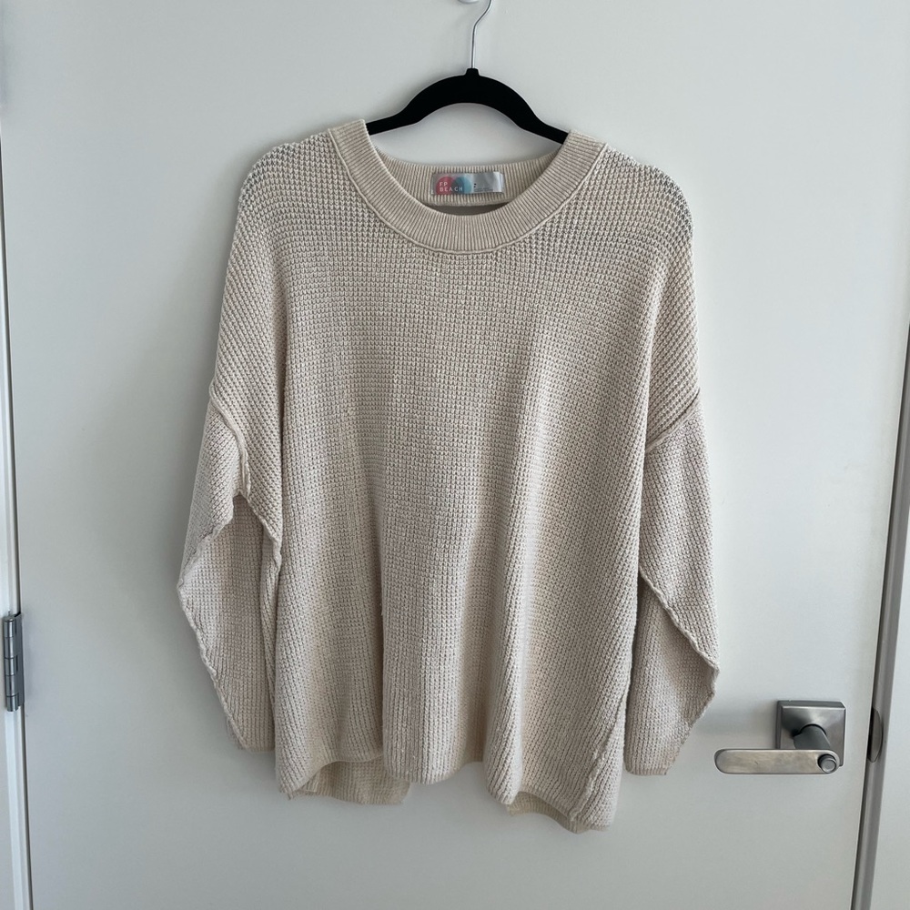 Free people backless sweater